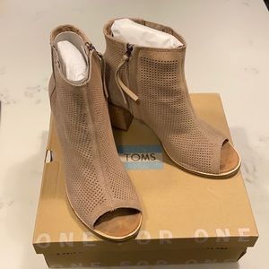 TOMS Majorca Peep Toe Bootie